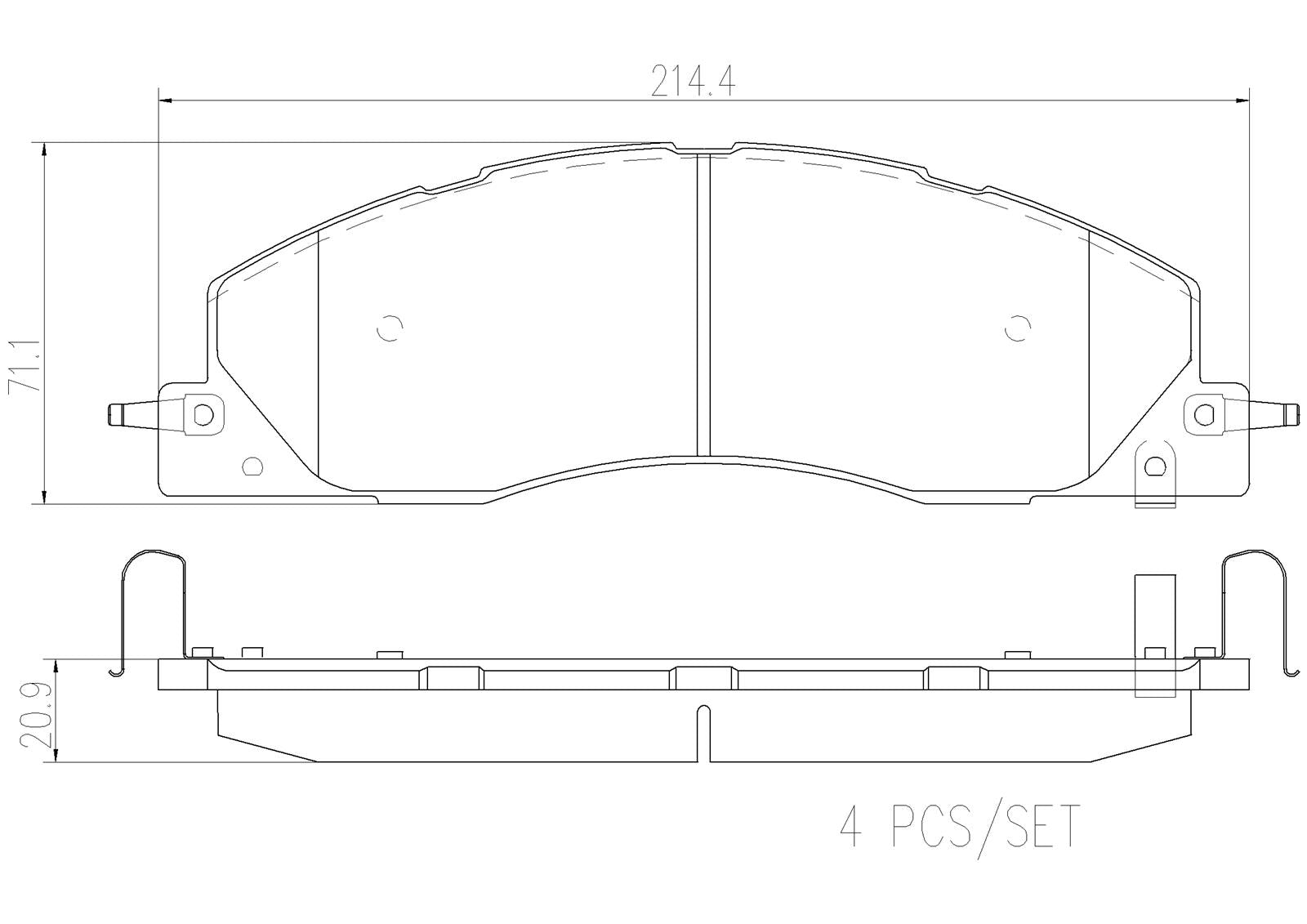 Brembo NAO Ceramic Brake Pads P18039N