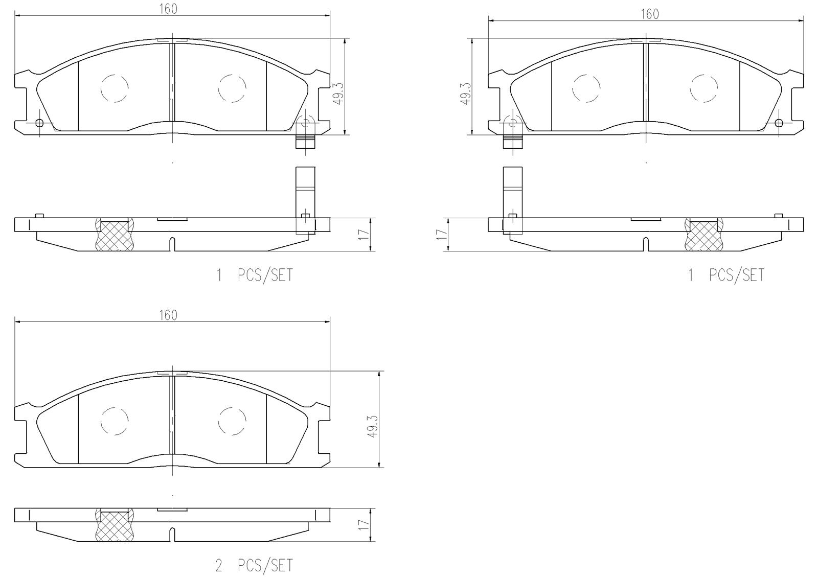 Brembo NAO Ceramic Brake Pads P24026N