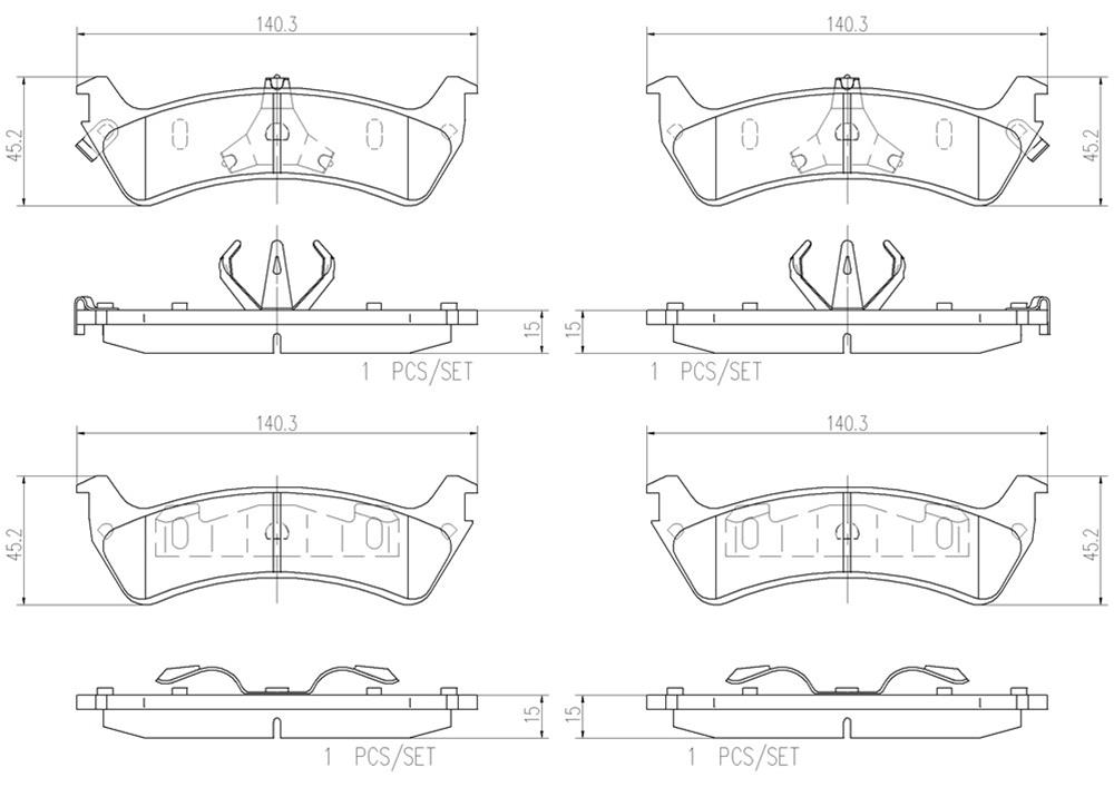 Brembo NAO Ceramic Brake Pads P24042N