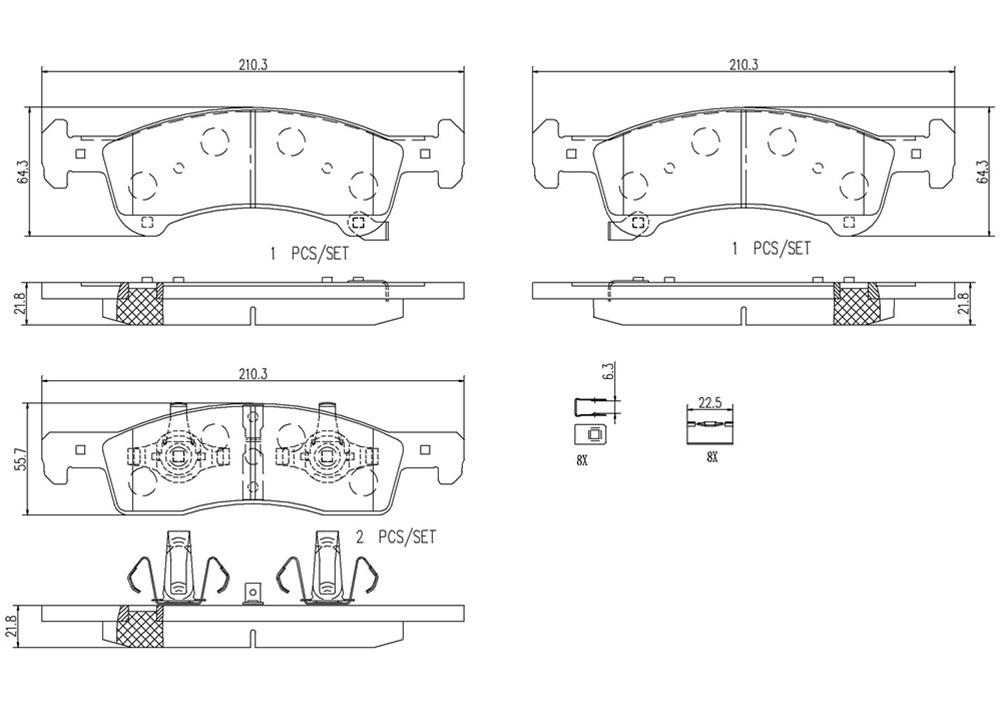 Brembo NAO Ceramic Brake Pads P24111N