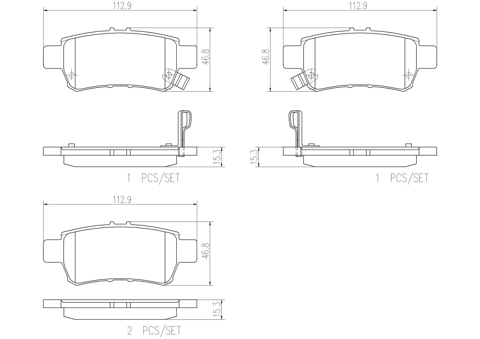 Brembo NAO Ceramic Brake Pads P28062N