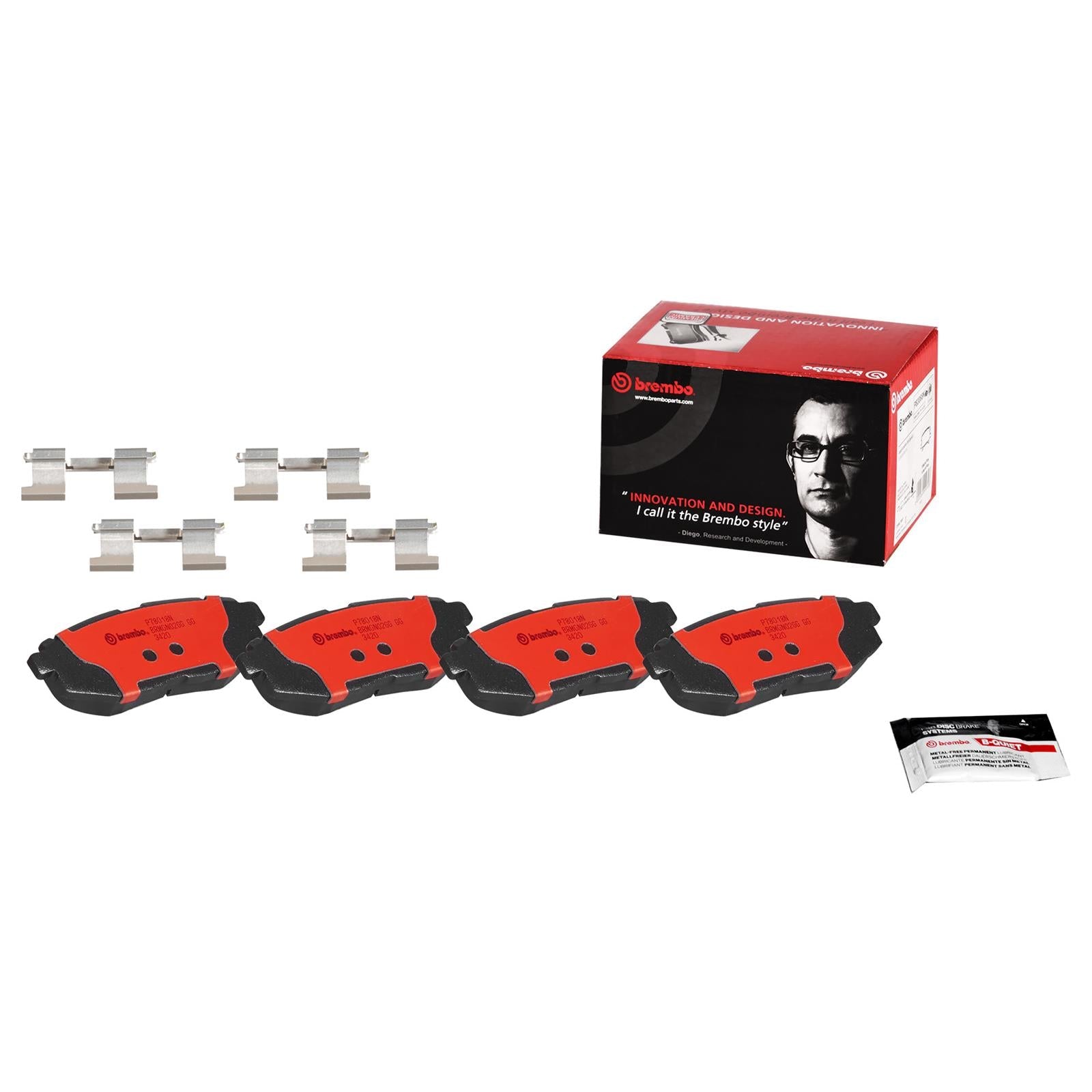Brembo NAO Ceramic Brake Pads P78018N