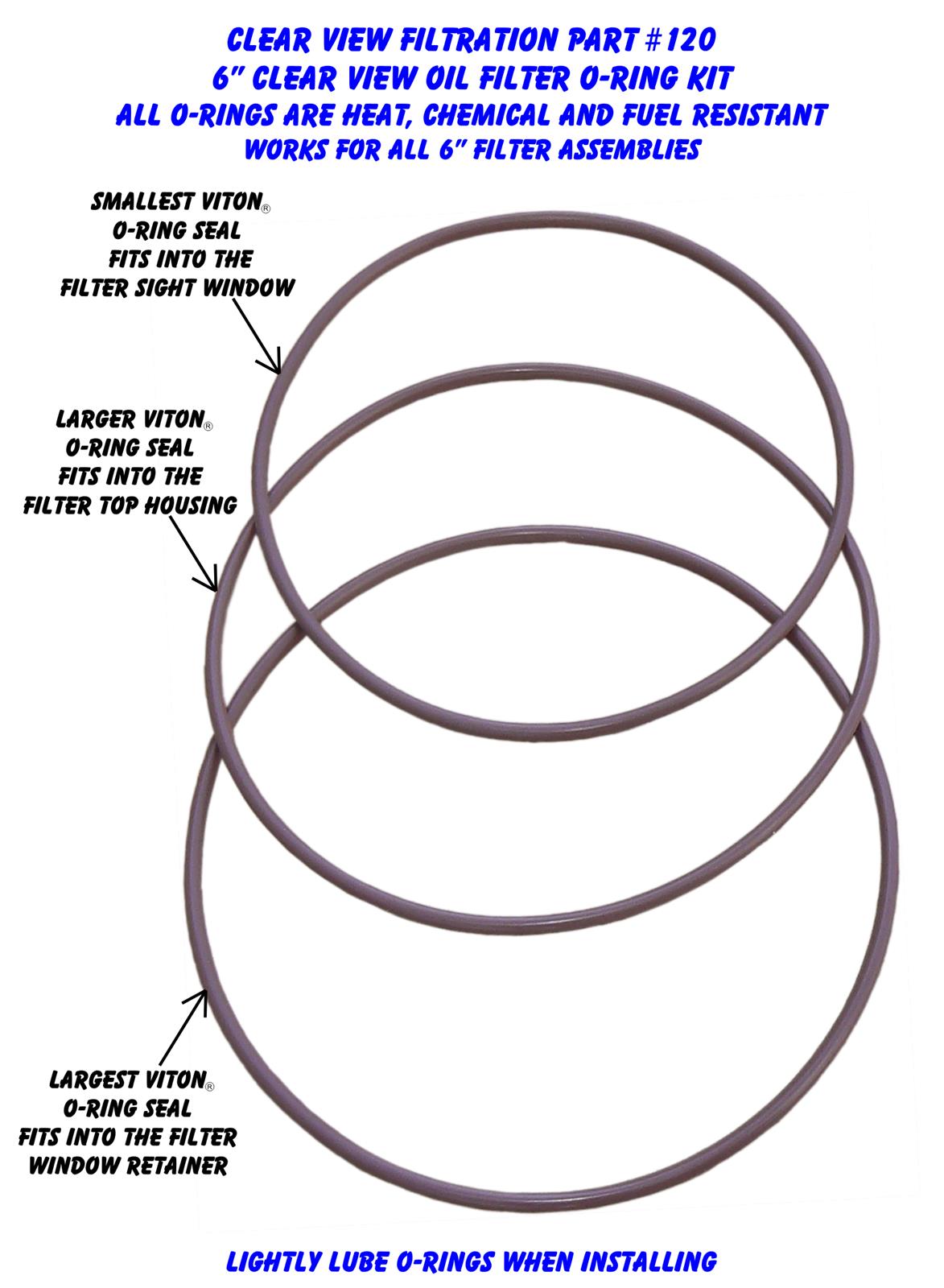 Clear View Filtration O-Rings 120