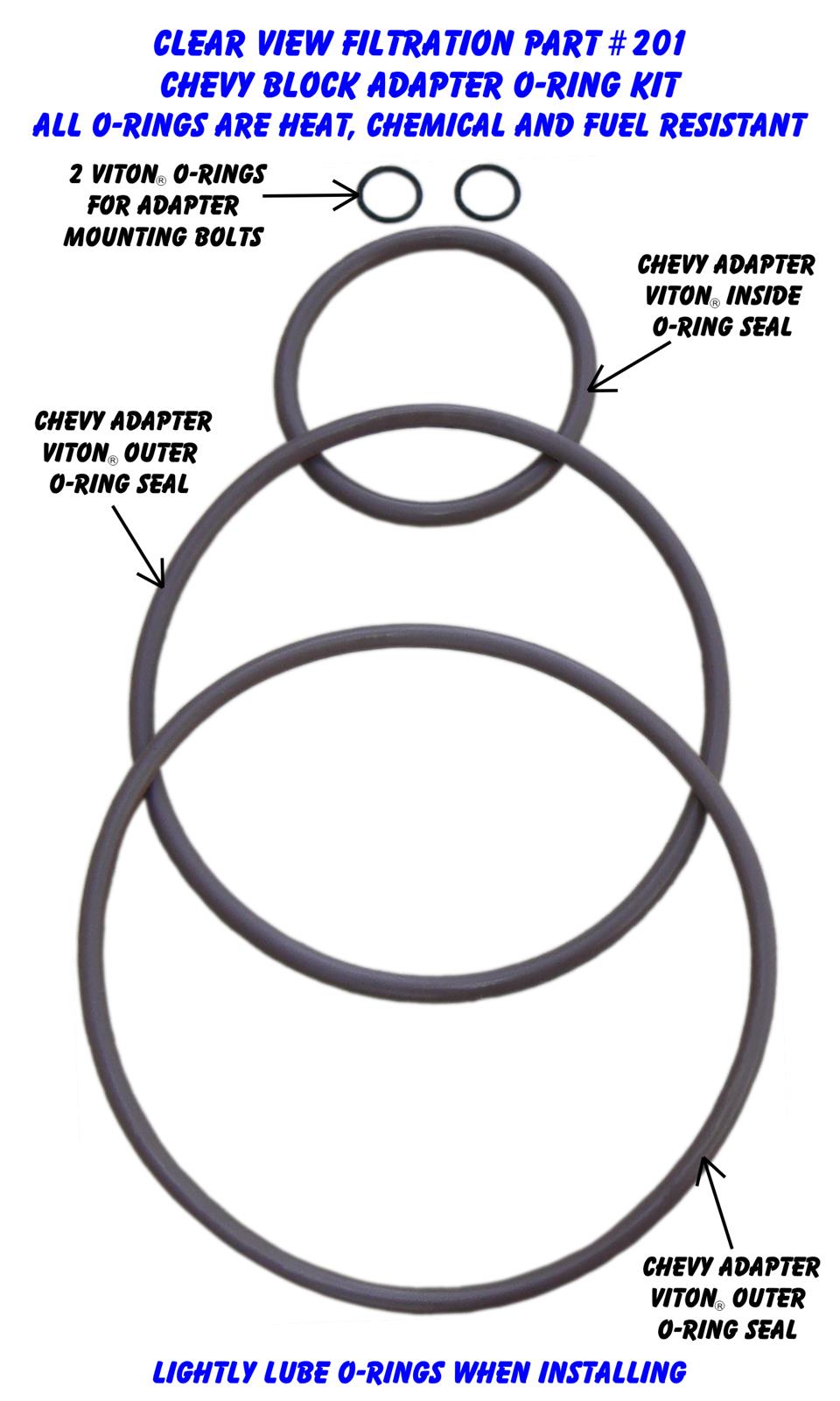 Clear View Filtration O-Rings 201