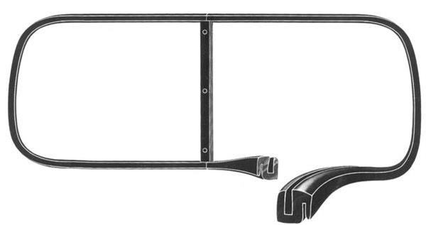 Bob Drake Reproductions Weatherstrip Seals, Individual Position 21A-7003110-B