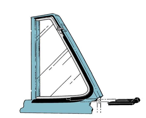 Bob Drake Reproductions Weatherstrip Seals, Individual Position 21A-7621448/9