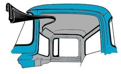 Bob Drake Reproductions Weatherstrip Seals, Individual Position BAAA-8150956