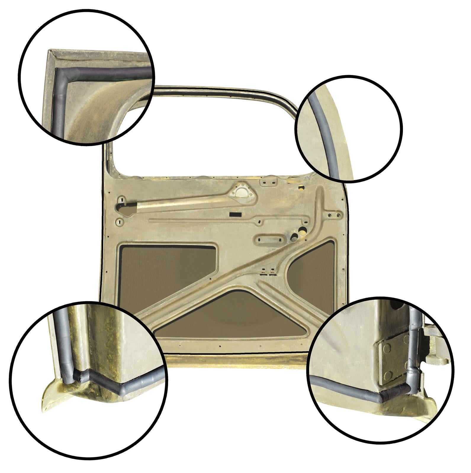Bob Drake Reproductions Weatherstrip Seals, Individual Position BD-5054