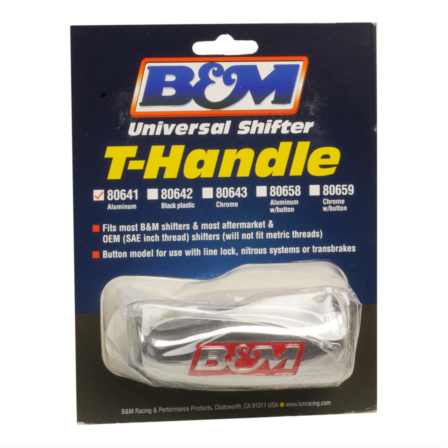 B&M Universal T-Handle Shift Knobs 80641
