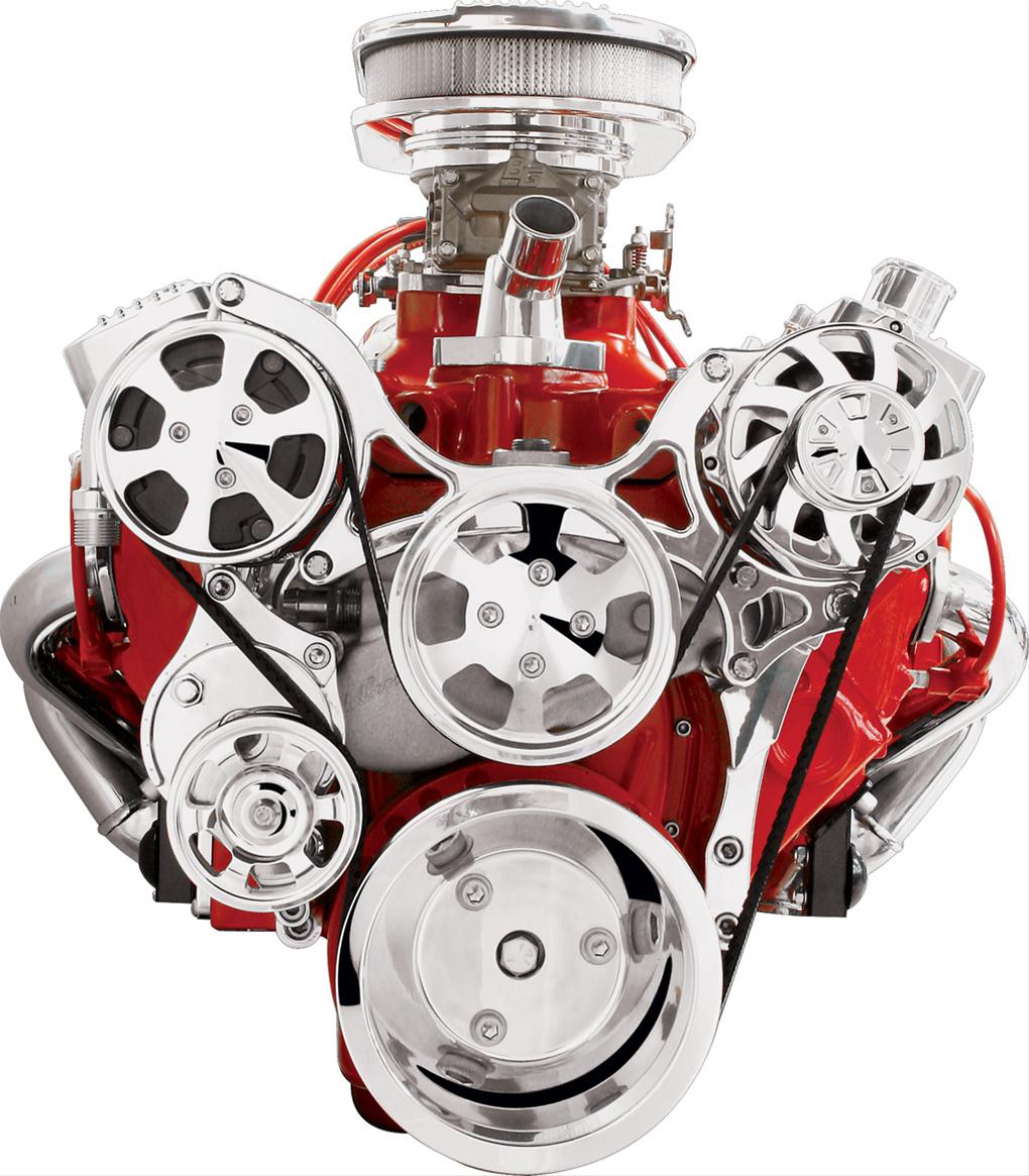 Billet Specialties Tru Trac Serpentine Systems with A/C 13120