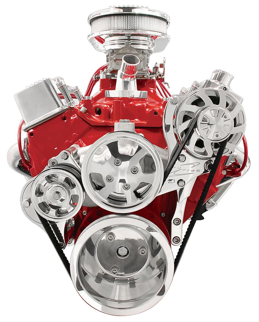 Billet Specialties Tru Trac Serpentine Systems without A/C 13125