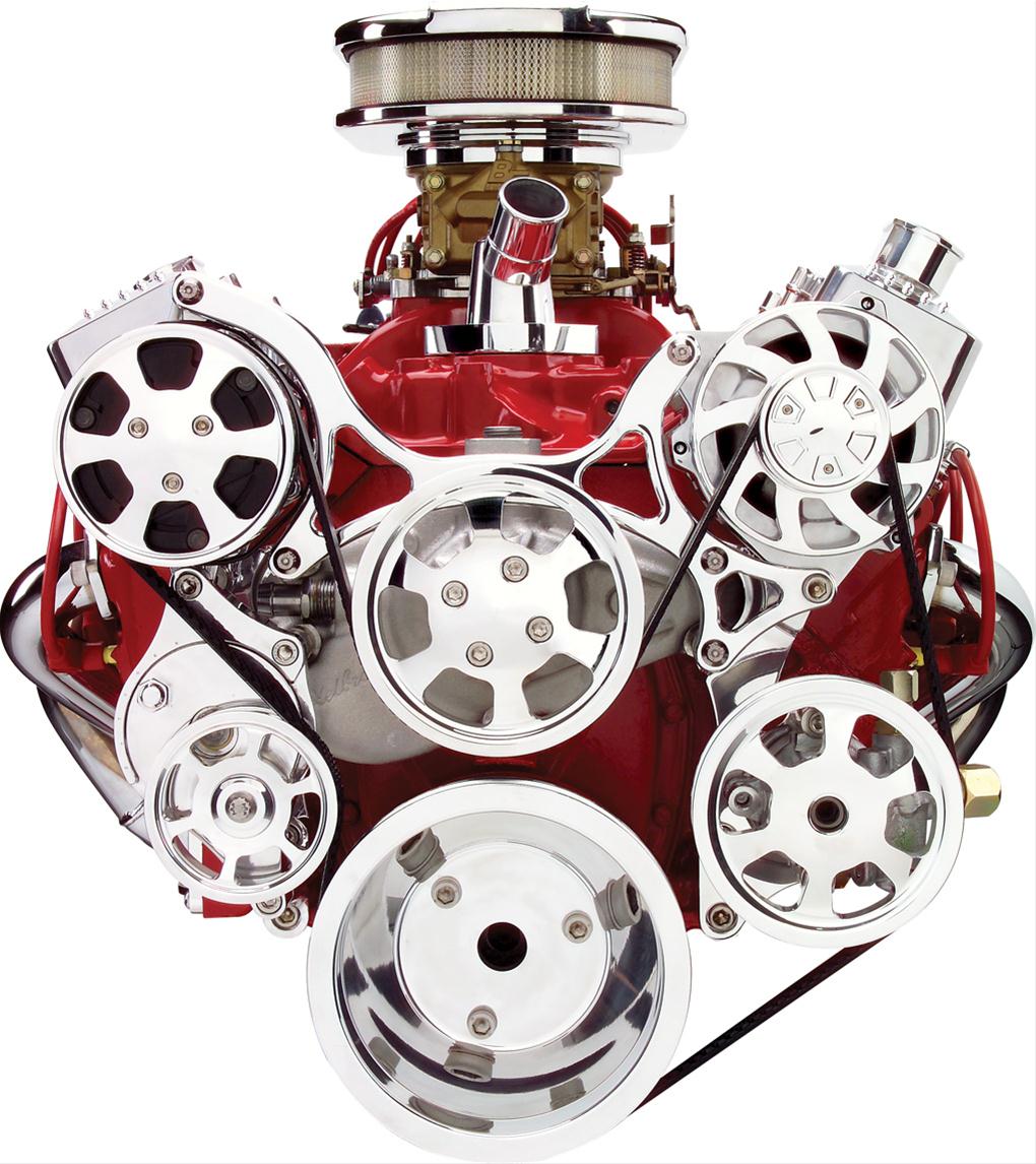 Billet Specialties Tru Trac Serpentine Systems with A/C 13220
