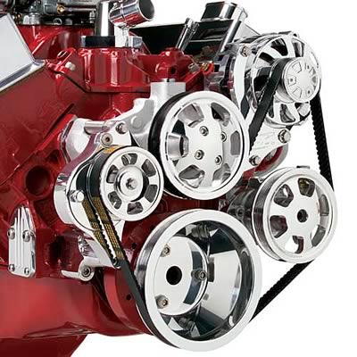 Billet Specialties Tru Trac Serpentine Systems without A/C 14905P