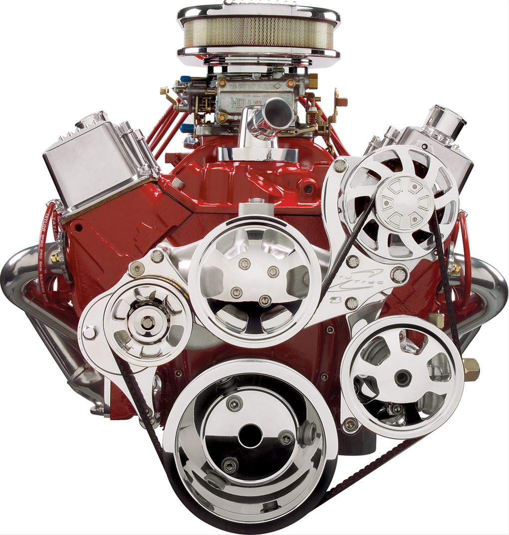 Billet Specialties Tru Trac Serpentine Systems without A/C 13225