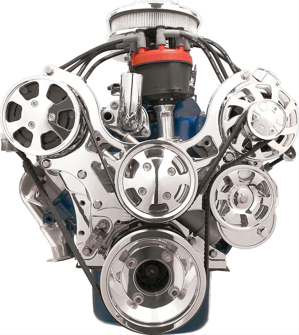 Billet Specialties Tru Trac Serpentine Systems with A/C 13620