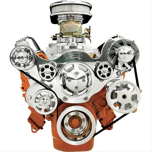 Billet Specialties Tru Trac Serpentine Systems without A/C 13805PA