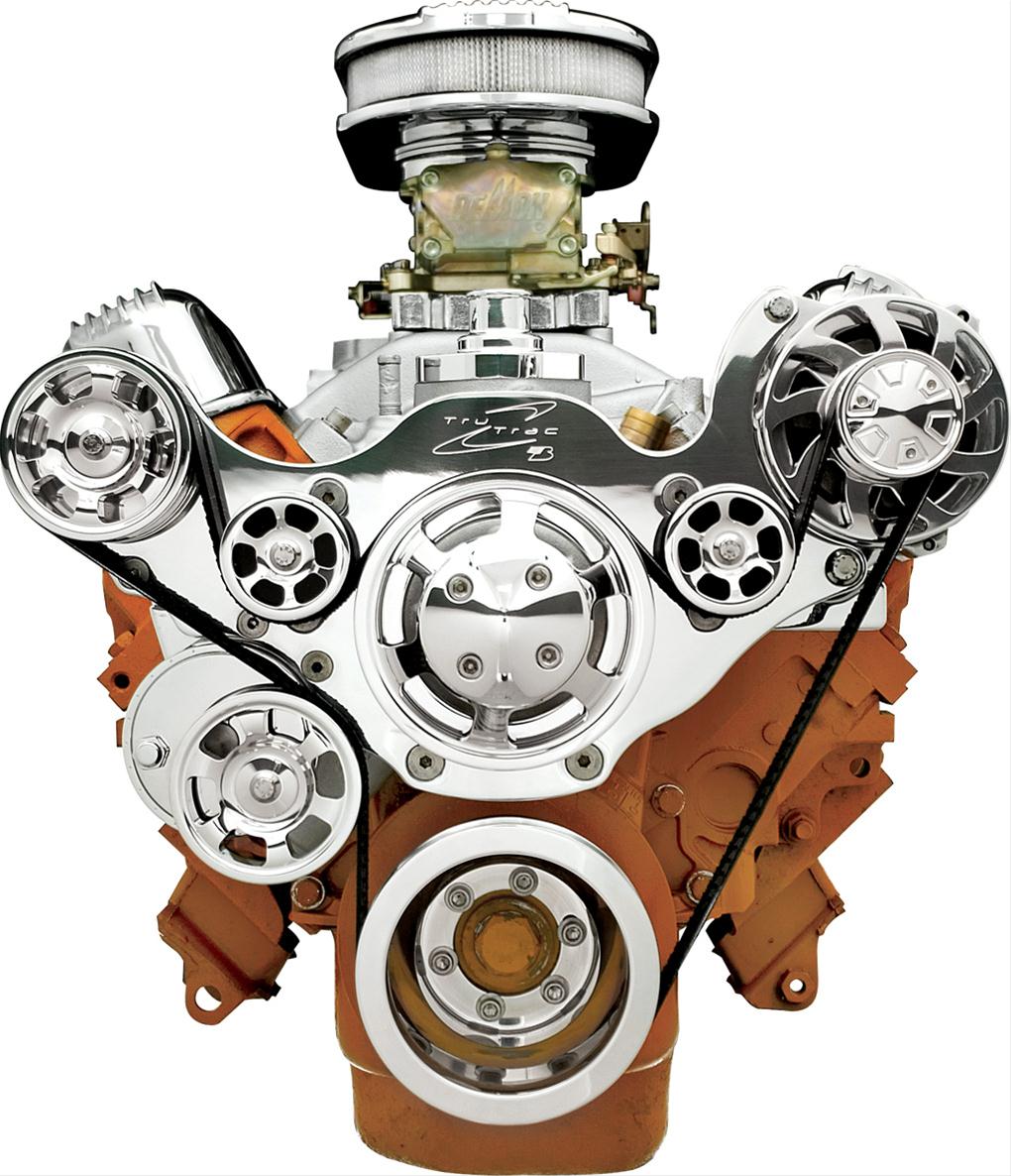 Billet Specialties Tru Trac Serpentine Systems without A/C 13825