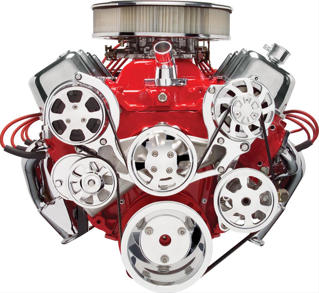 Billet Specialties Tru Trac Serpentine Systems with A/C 14220