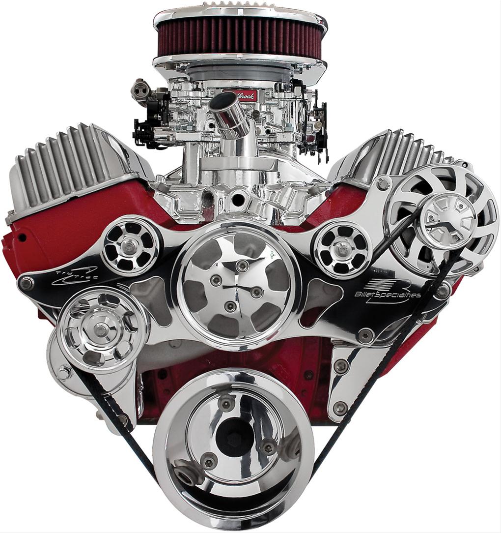 Billet Specialties Tru Trac Serpentine Systems without A/C 14425