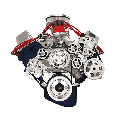 Billet Specialties Tru Trac Serpentine Systems without A/C 14605