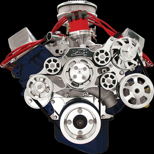 Billet Specialties Tru Trac Serpentine Systems with A/C 14620A