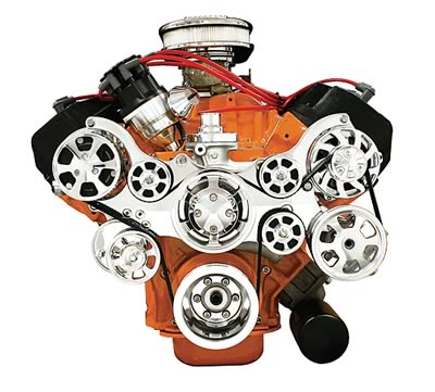 Billet Specialties Tru Trac Serpentine Systems with A/C 14800PA