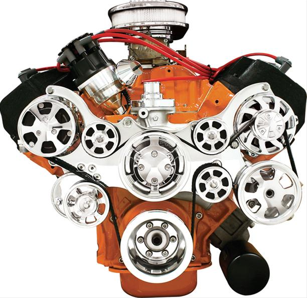 Billet Specialties Tru Trac Serpentine Systems with A/C 14800