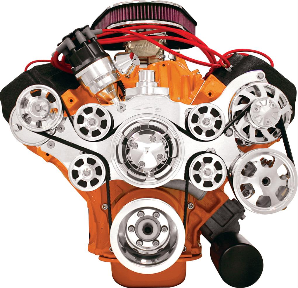 Billet Specialties Tru Trac Serpentine Systems without A/C 14805