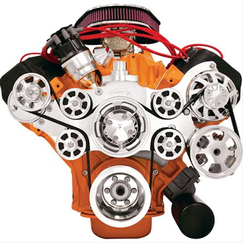 Billet Specialties Tru Trac Serpentine Systems without A/C 14805PA