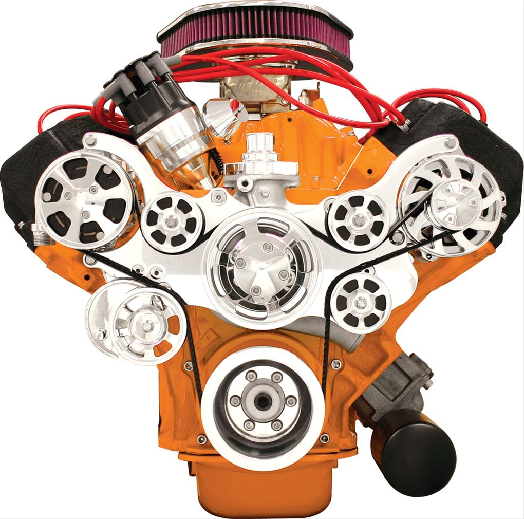 Billet Specialties Tru Trac Serpentine Systems with A/C 14820