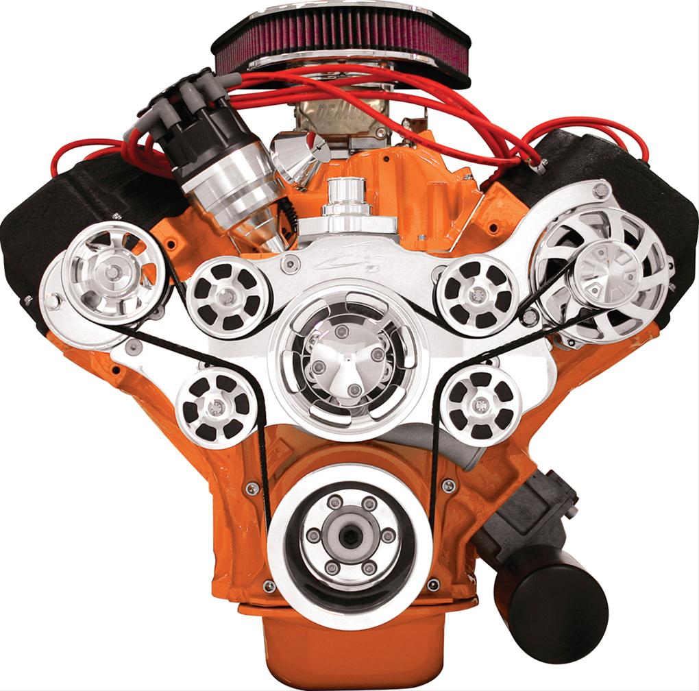 Billet Specialties Tru Trac Serpentine Systems without A/C 14825