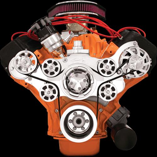 Billet Specialties Tru Trac Serpentine Systems without A/C 14825A