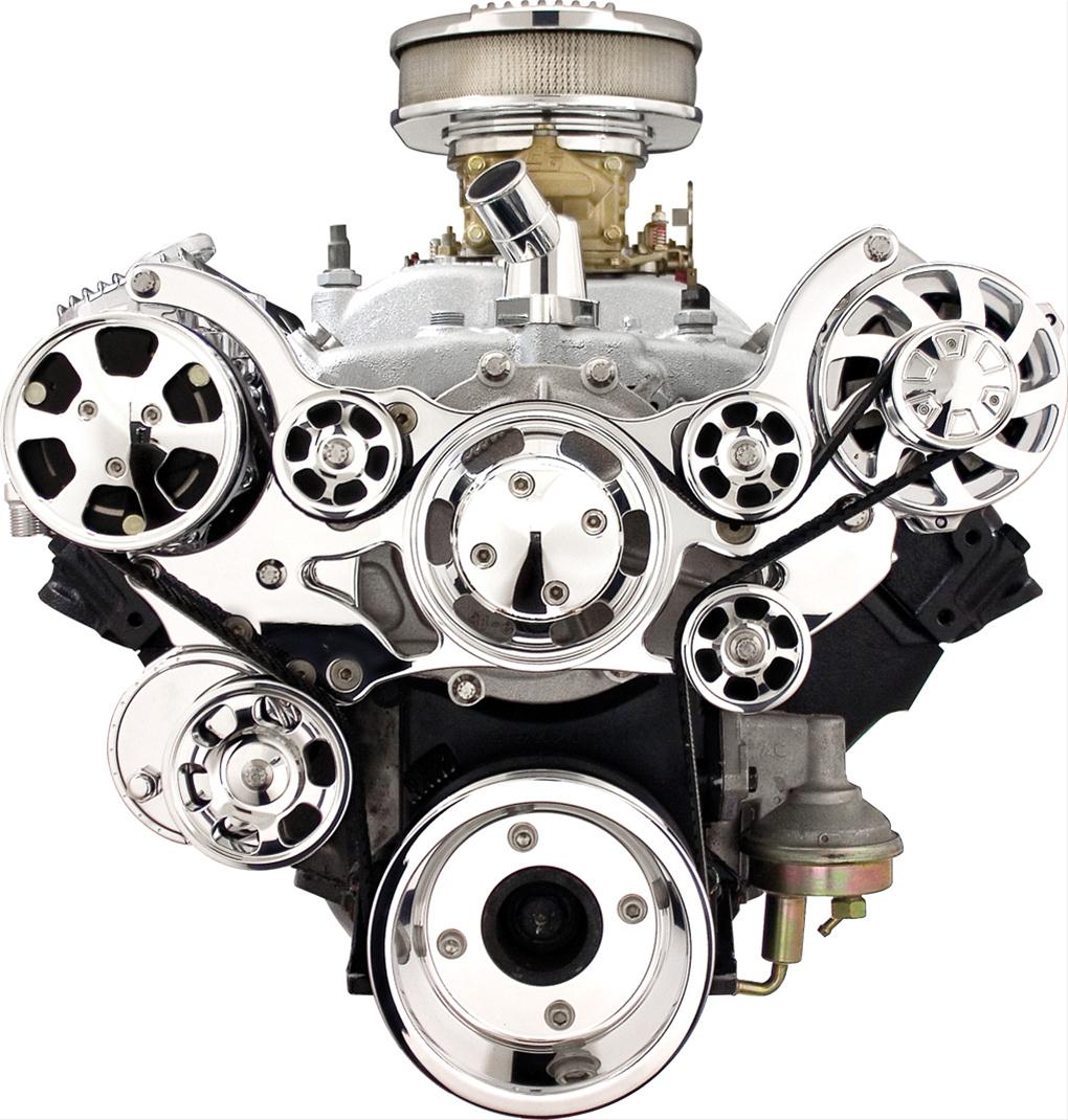 Billet Specialties Tru Trac Serpentine Systems with A/C 14920A