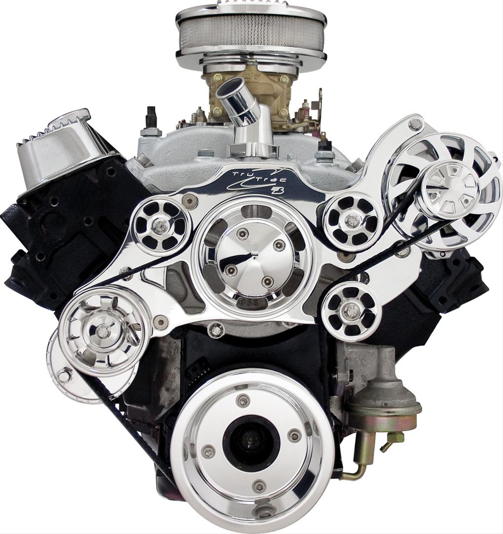 Billet Specialties Tru Trac Serpentine Systems without A/C 14925