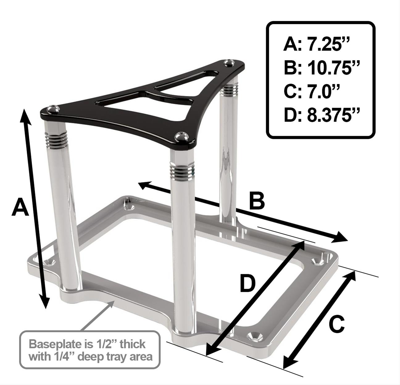 Billet Specialties Billet Battery Mounts 248920
