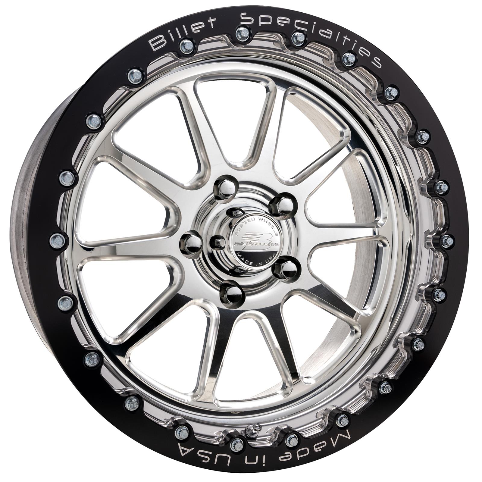 Billet Specialties AMC40 Malibu Double Beadlock Polished Custom Order Wheels AMC40DB515