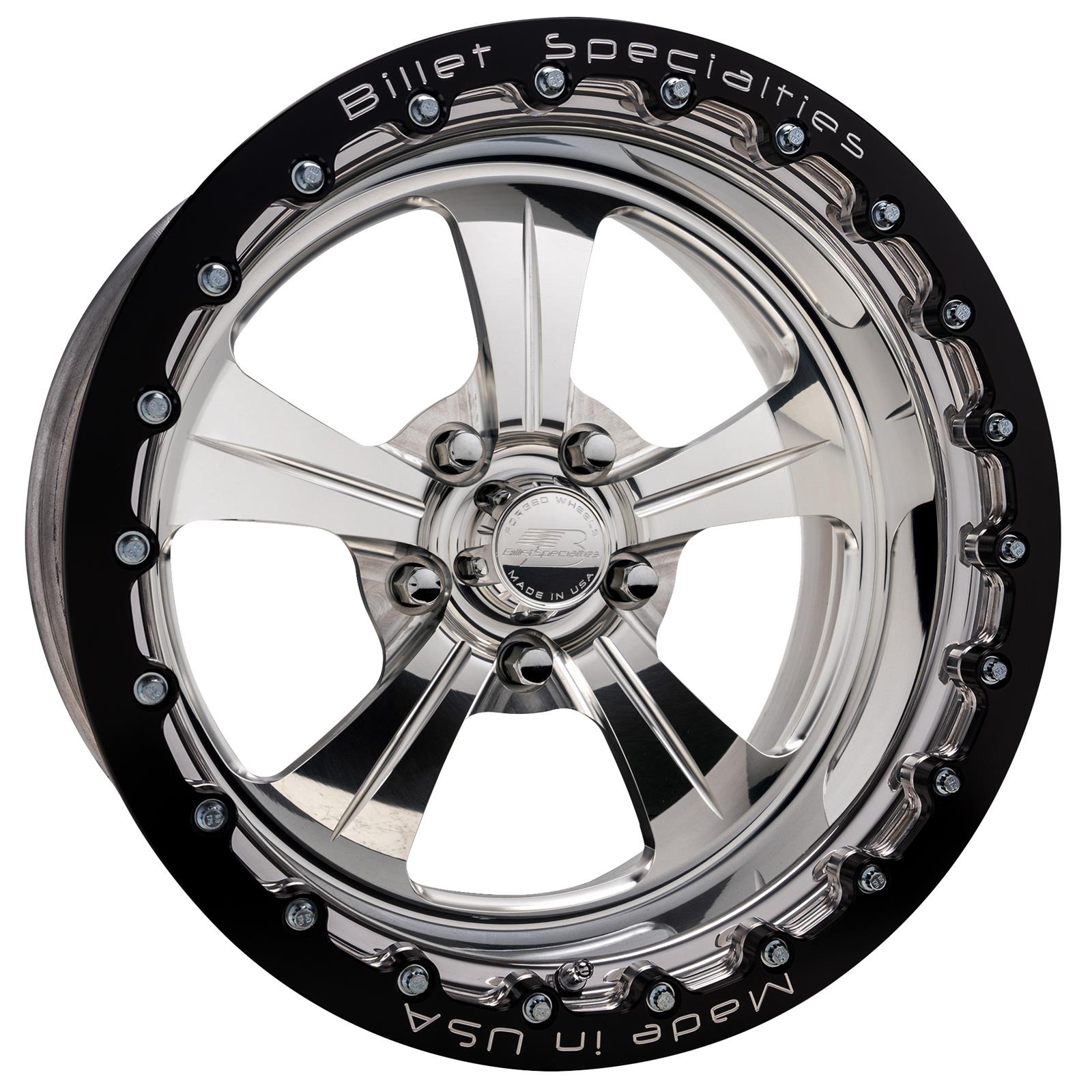 Billet Specialties AMC70 Fineline Single Beadlock Polished Custom Order Wheels AMC70SB512