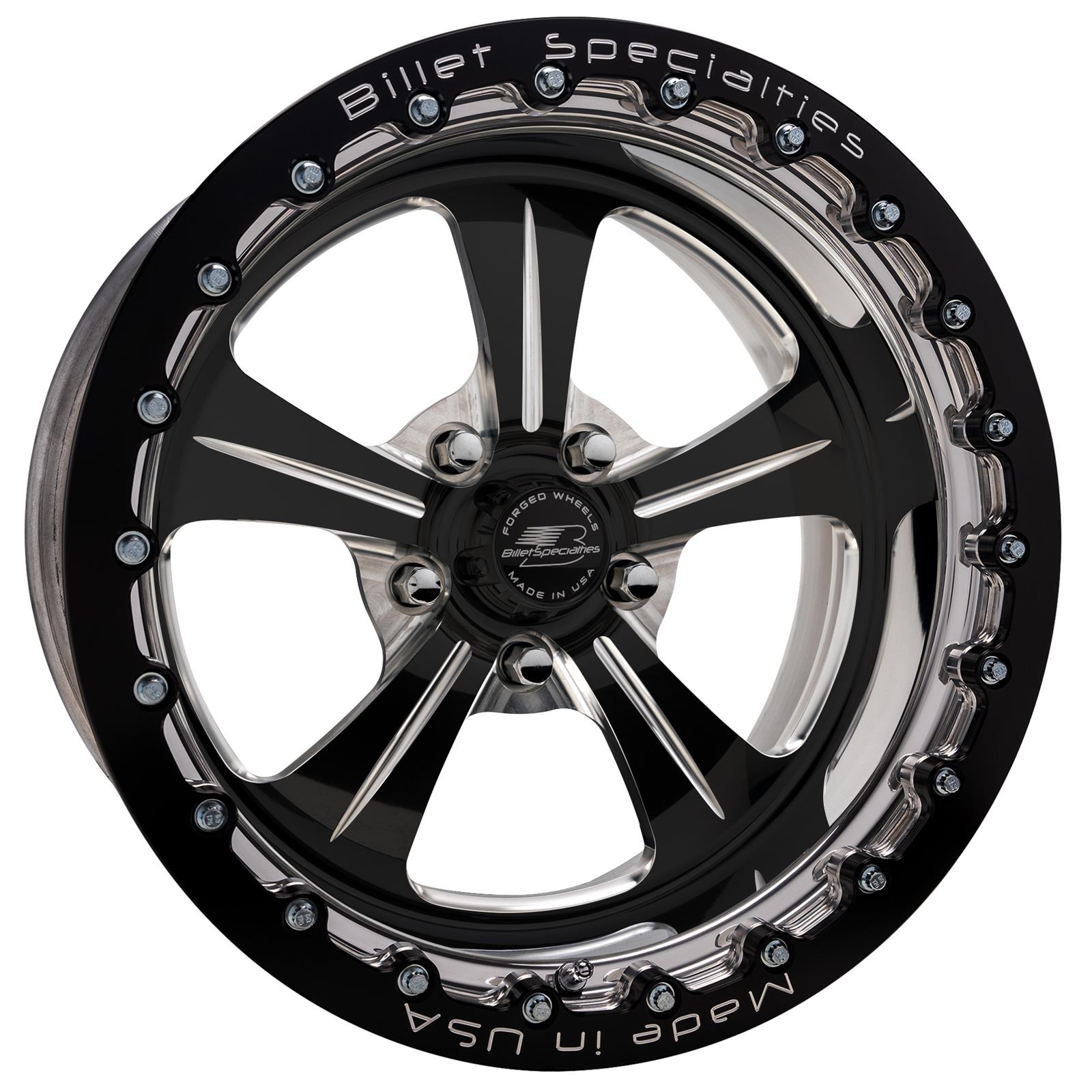 Billet Specialties AMC70 Fineline Single Beadlock Black Satin Custom Order Wheels AMCB70SB514