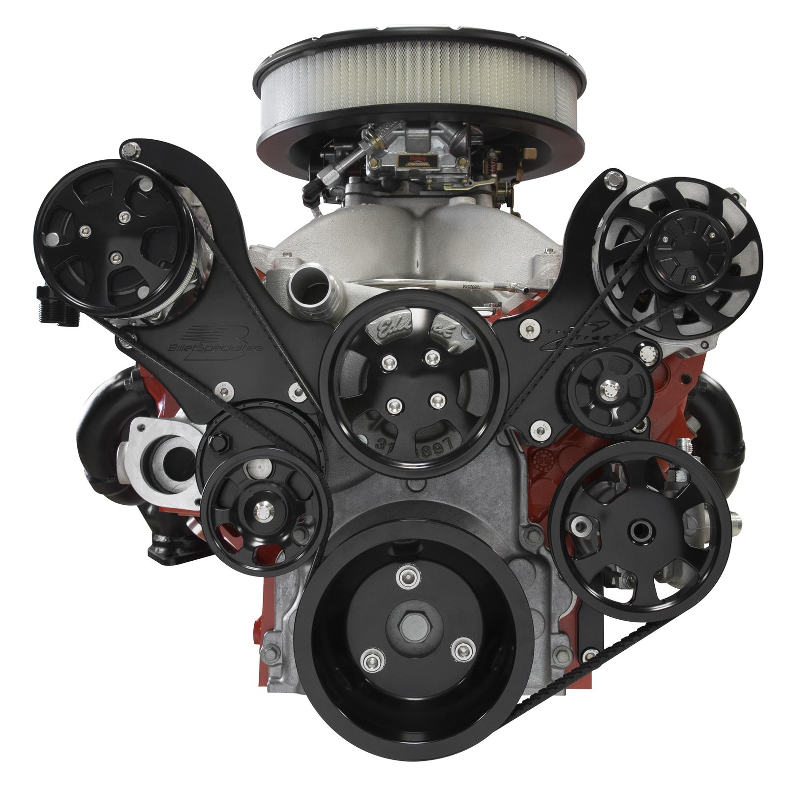 Billet Specialties Tru Trac Serpentine Systems with A/C BLK13450NA