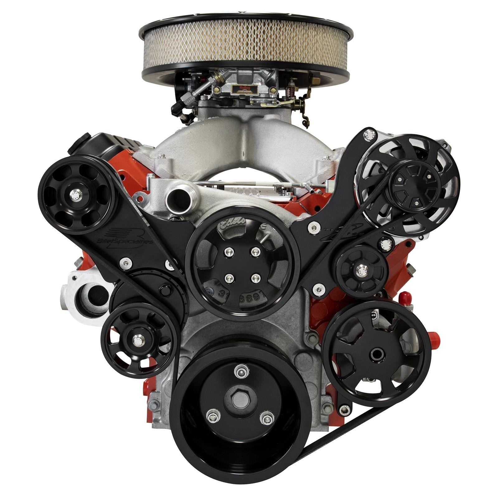 Billet Specialties Tru Trac Serpentine Systems without A/C BLK13455