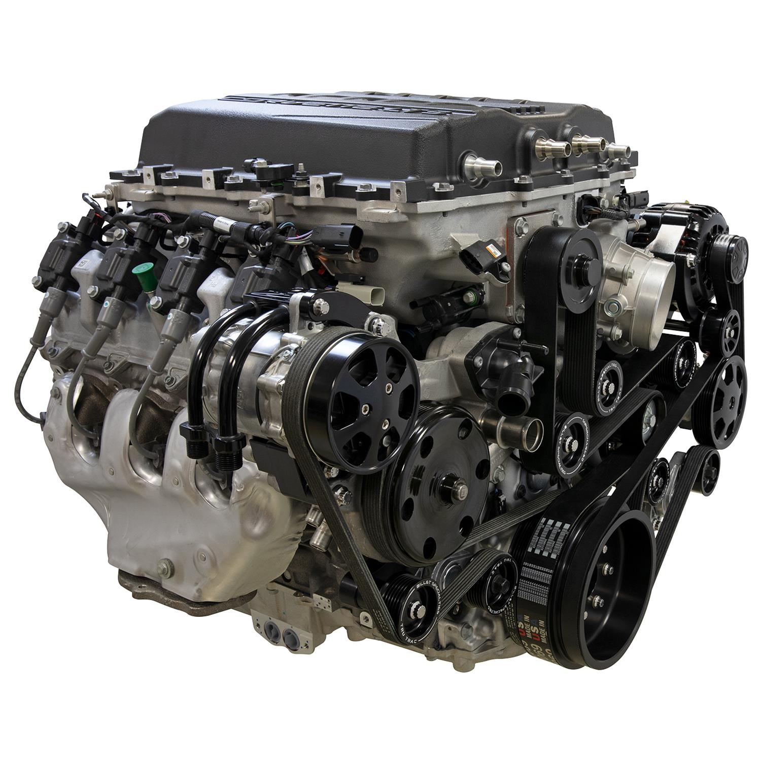 Billet Specialties Tru Trac Serpentine Systems with A/C BLK13570