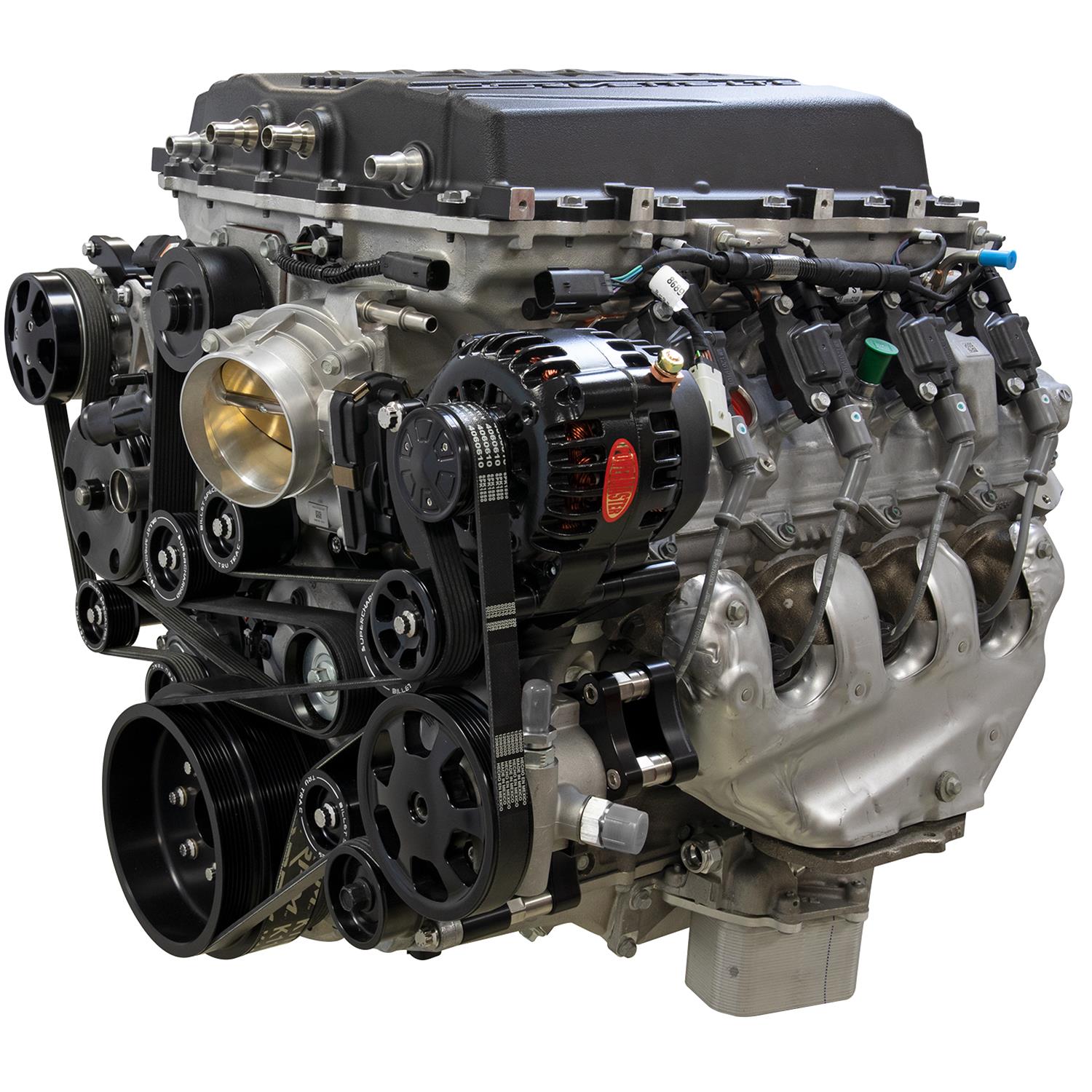 Billet Specialties Tru Trac Serpentine Systems with A/C BLK13570