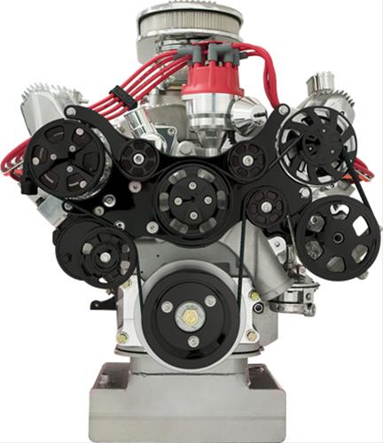 Billet Specialties Tru Trac Serpentine Systems with A/C BLK14700PA