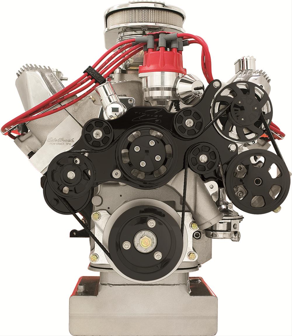 Billet Specialties Tru Trac Serpentine Systems without A/C BLK14705