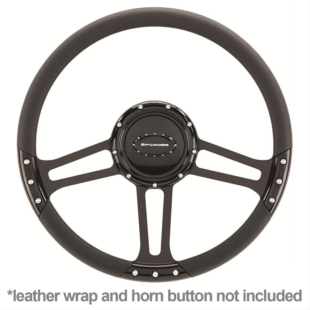 Billet Specialties Half-Wrap Steering Wheels BLK29263