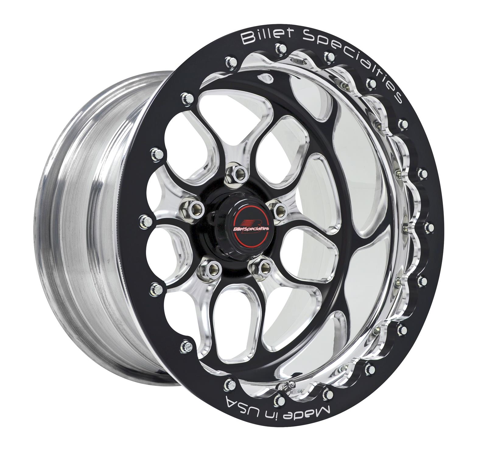 Billet Specialties Win Lite Black Anodized Wheels with Single Beadlock BRSB25126555N