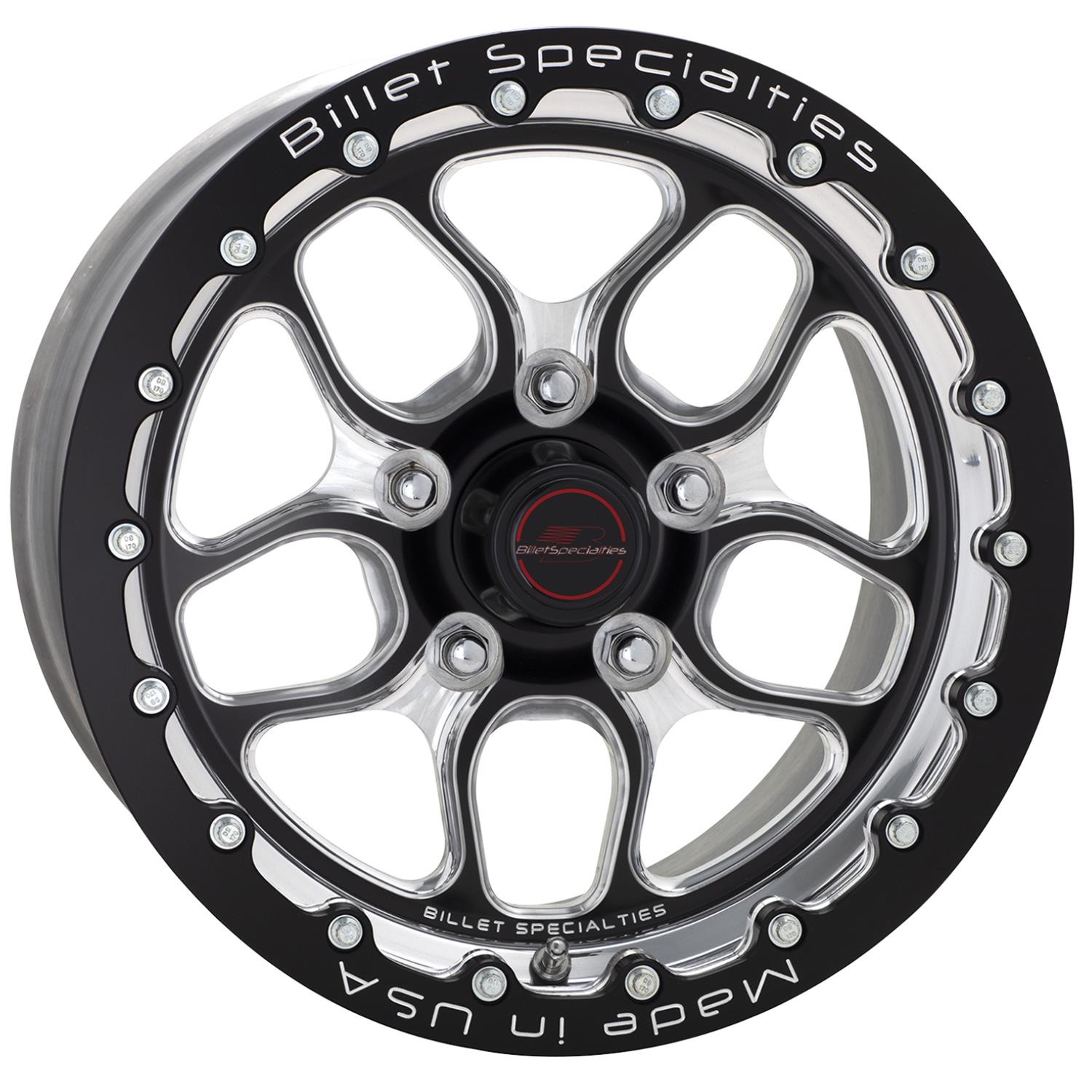 Billet Specialties Win Lite Black Anodized Wheels with Single Beadlock BRSB25106150N