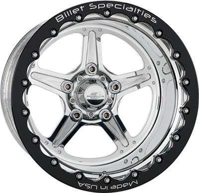 Billet Specialties Street Lite Polished Single Beadlock Wheels RSB351FC6175N