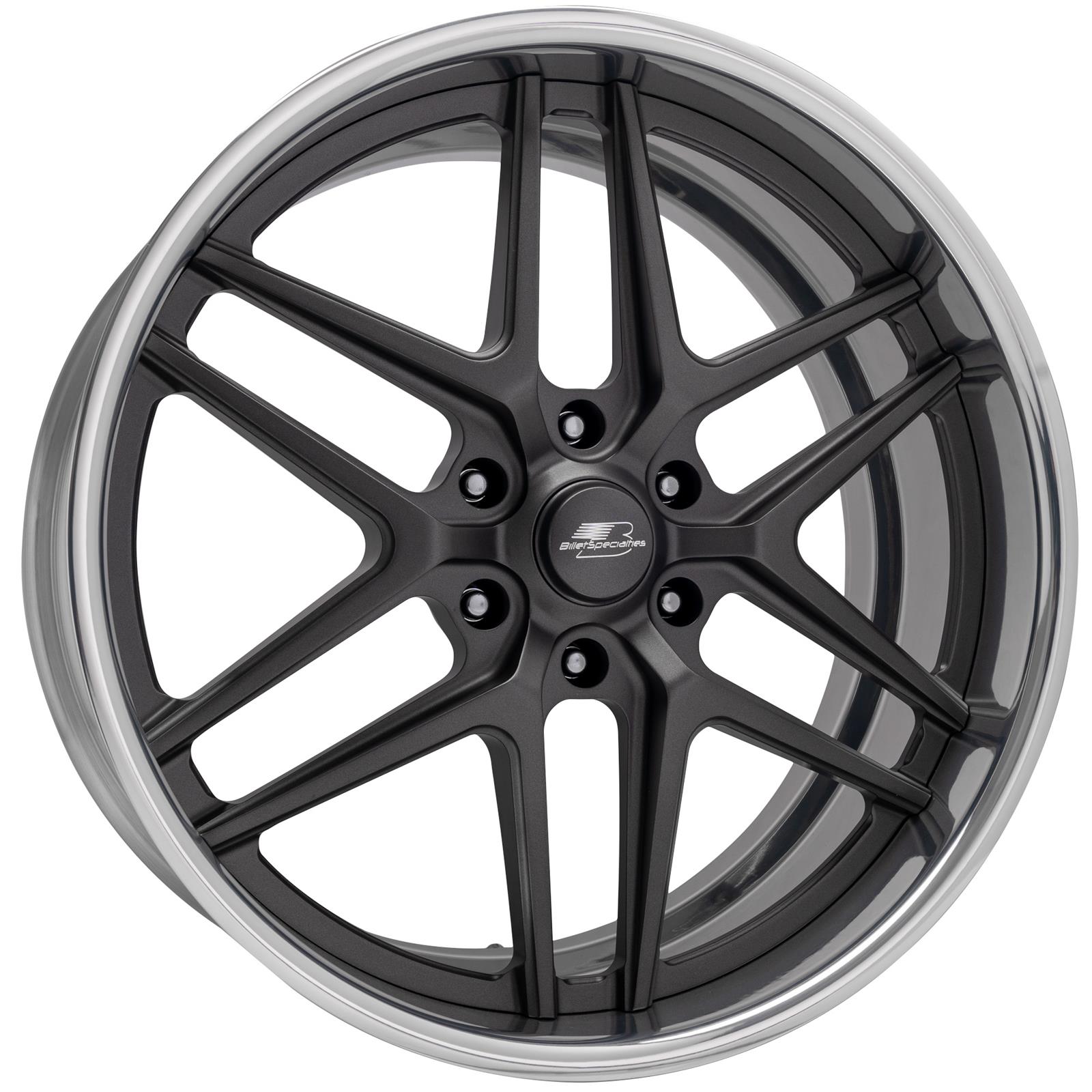 Billet Specialties TEC 6 Gunmetal Wheels with Polished Lip TS06GM221X8365