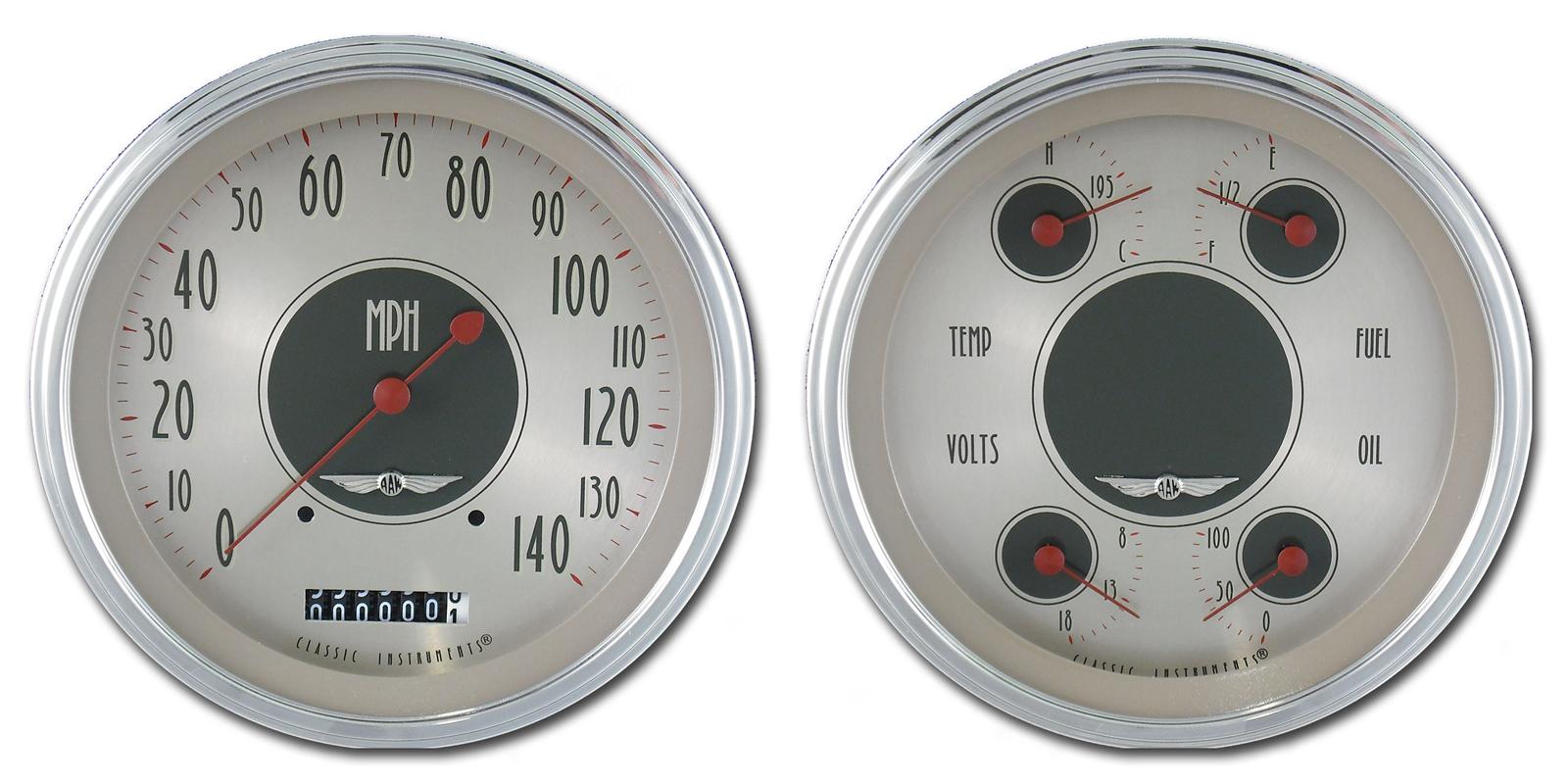 Classic Instruments All-American Nickel Series Gauge Sets AN52SLC